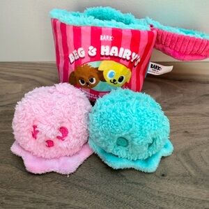 BarkBox Ice Cream Dog Toy Set 3pc Plush Squeaky Small Dog Toys